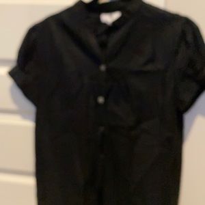 Black buttoned blouse